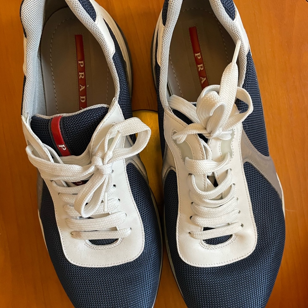 Prada America’s cup tennis shoes - worn twice, in great condition.